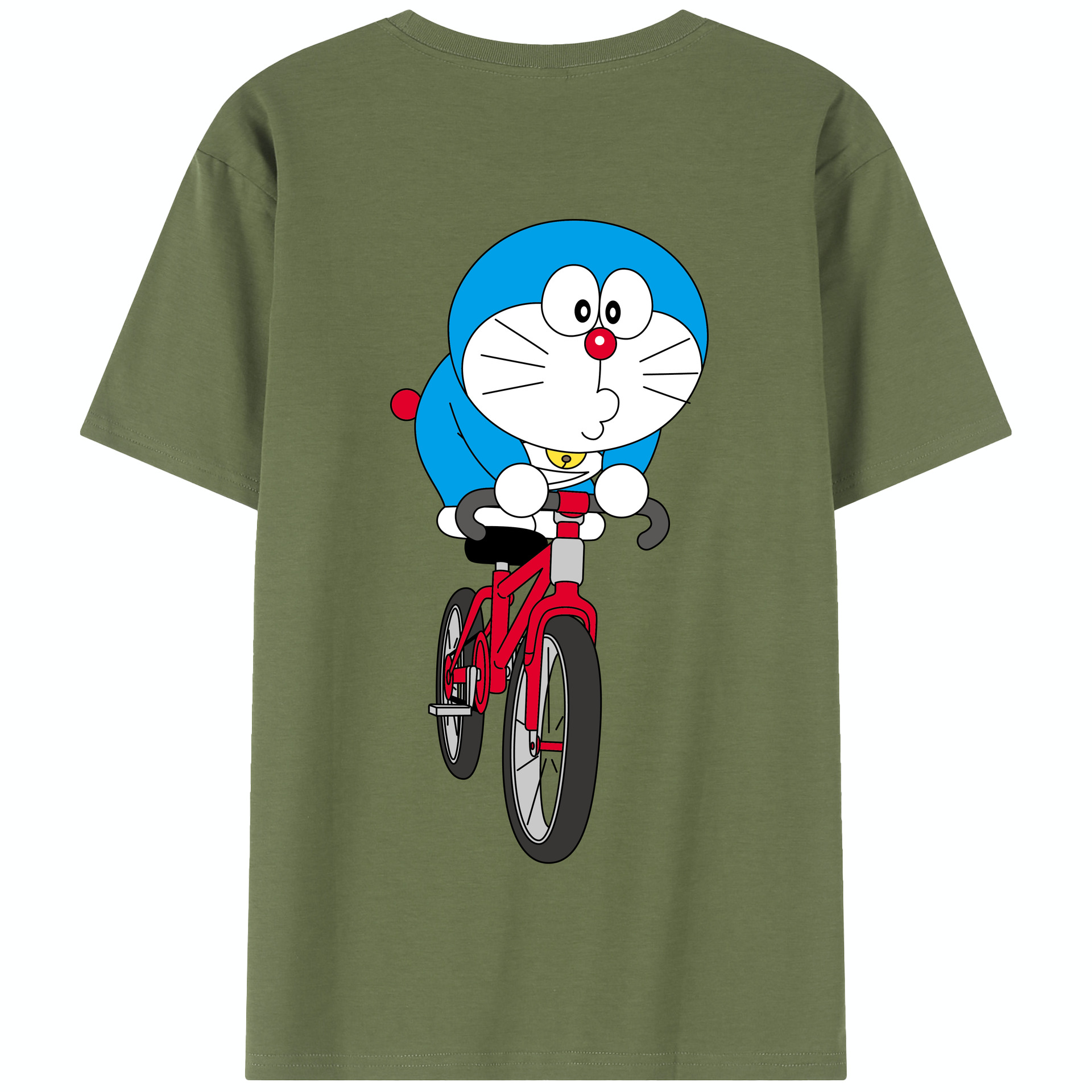 （画像用） ドラえもん Doraemon 綿100％半袖Tシャツ（背面プリント）